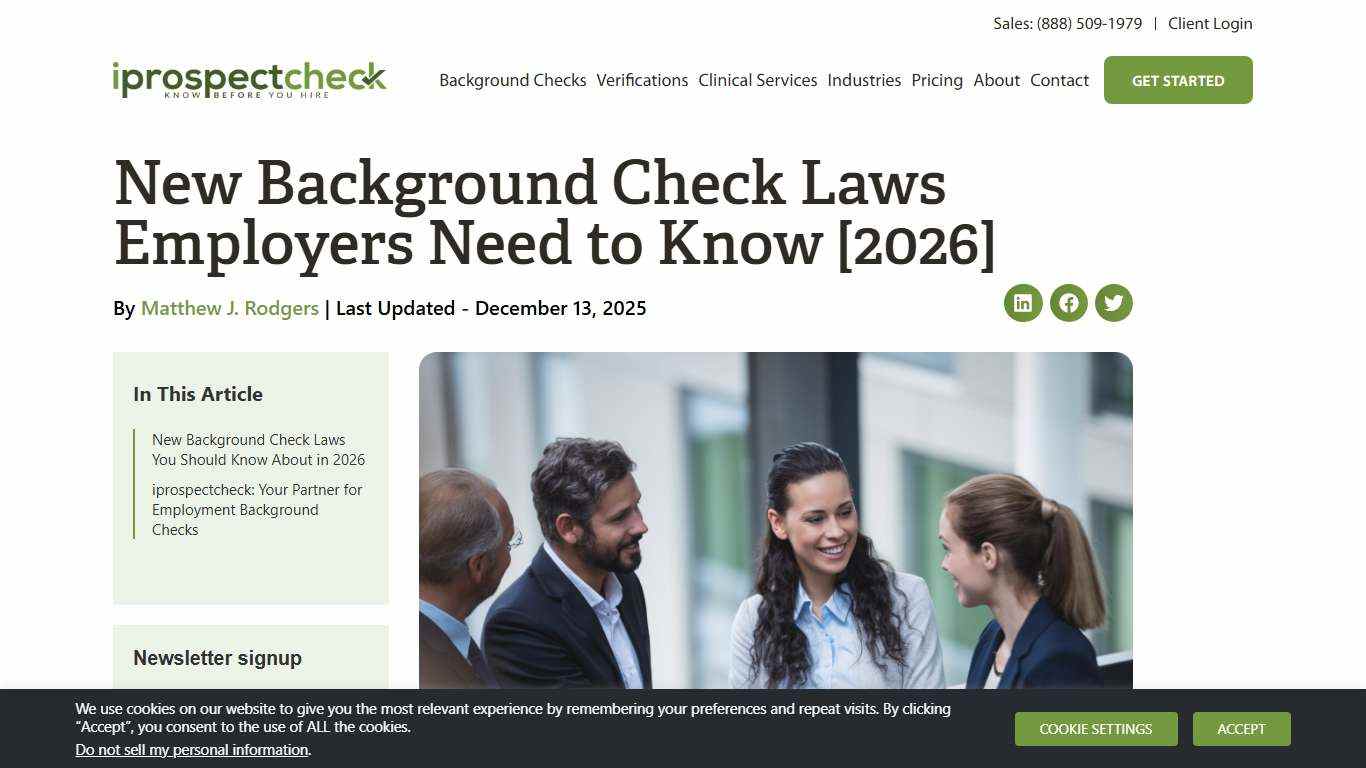 New Background Check Laws Employers Need to Know [2026] - iprospectcheck